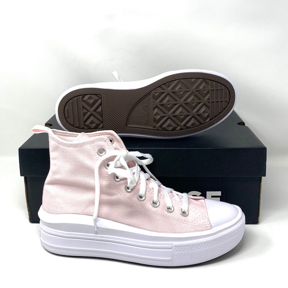 Converse Chuck Taylor Move Platform Canvas Pink Shoes Kid Women Sneakers A03629C - Picture 4 of 11